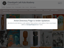 Tablet Screenshot of lalitkalachandigarh.com
